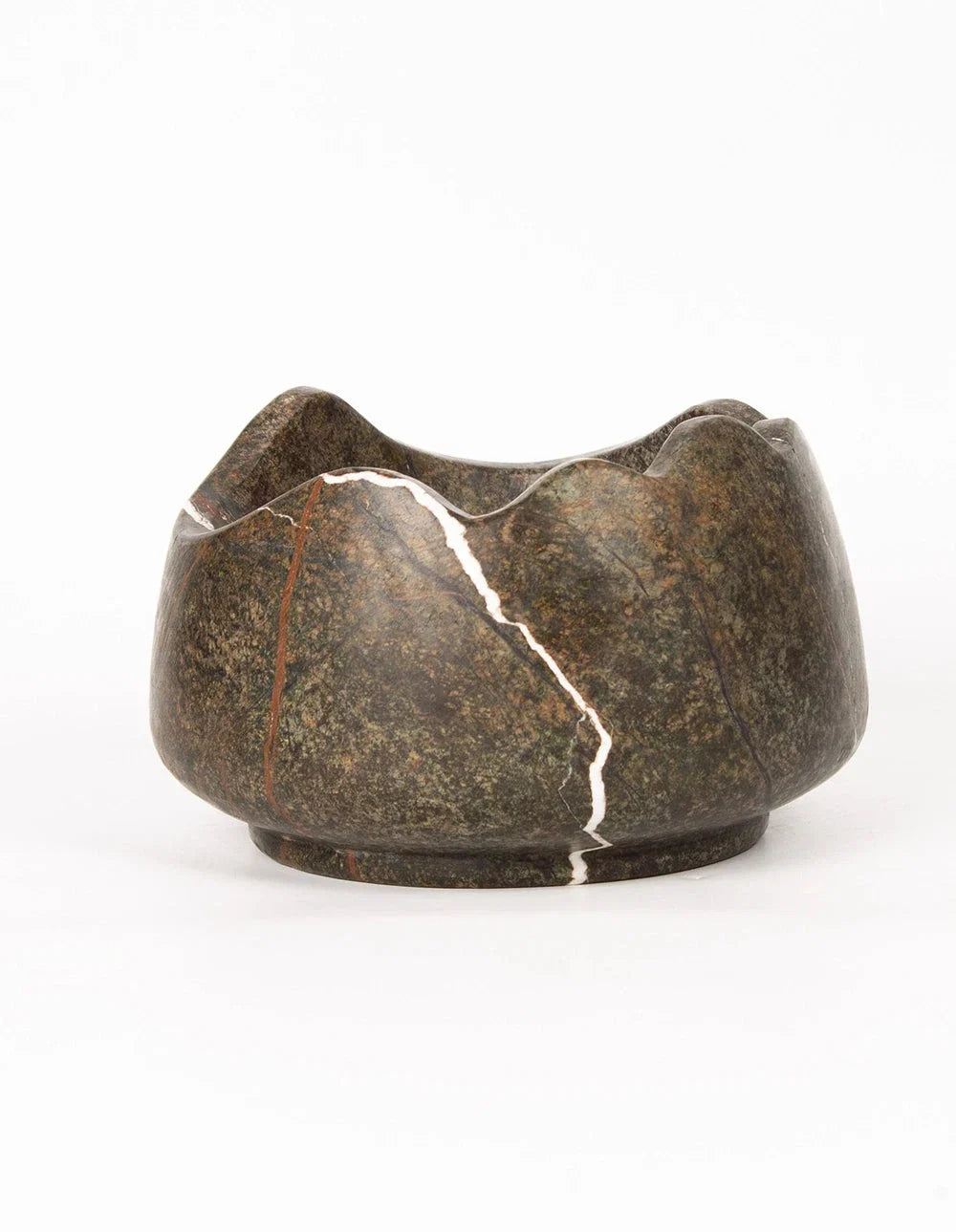 Krusa Bowl | Fossil Green Marble