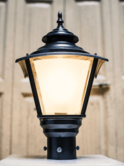 Classic Black Big Outdoor Gate Light