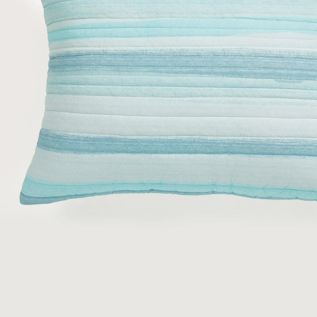 Blustroke Quilt And Pillow Cover Set