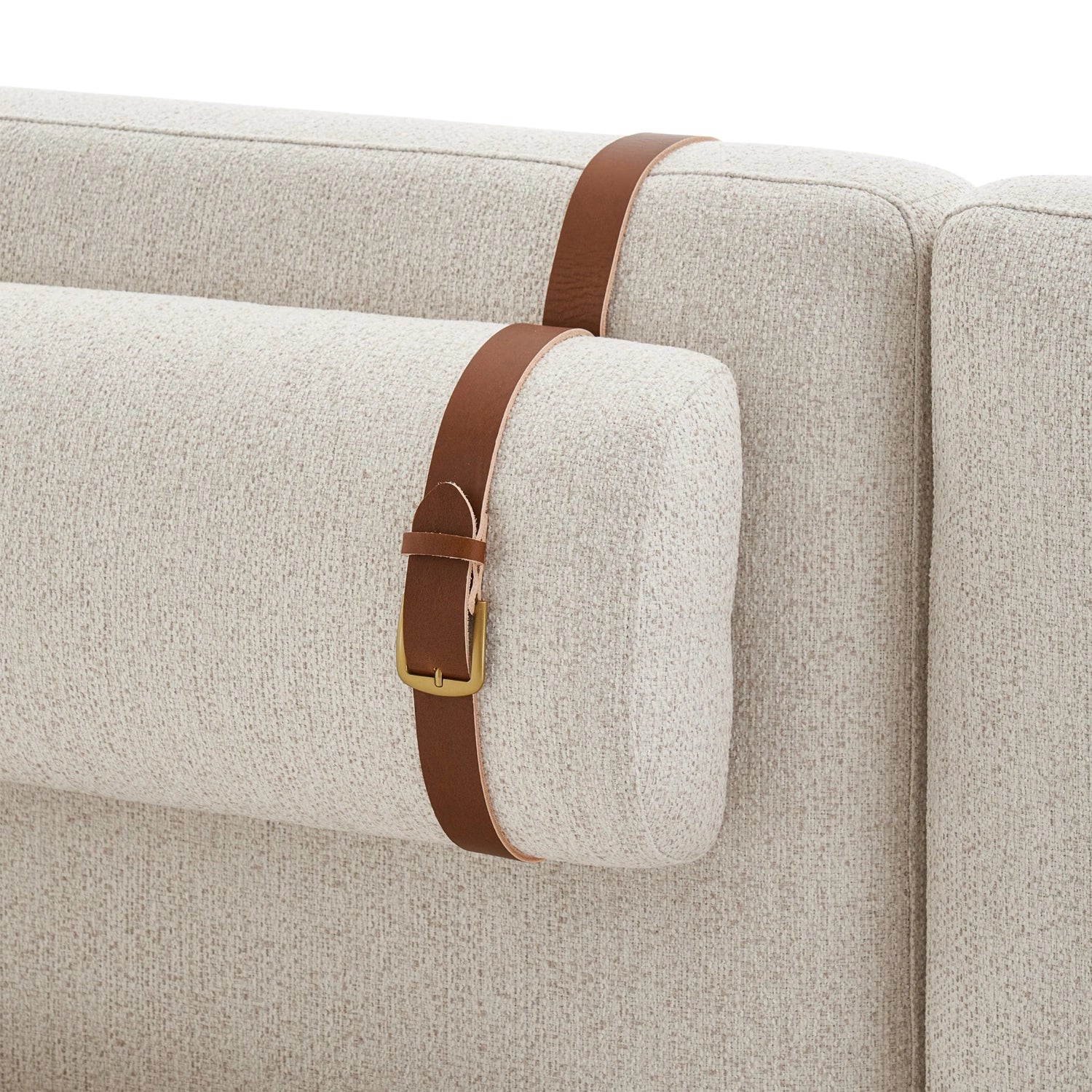 Casper Solid Teak Wood And Fabric Upholstered King Size Bed