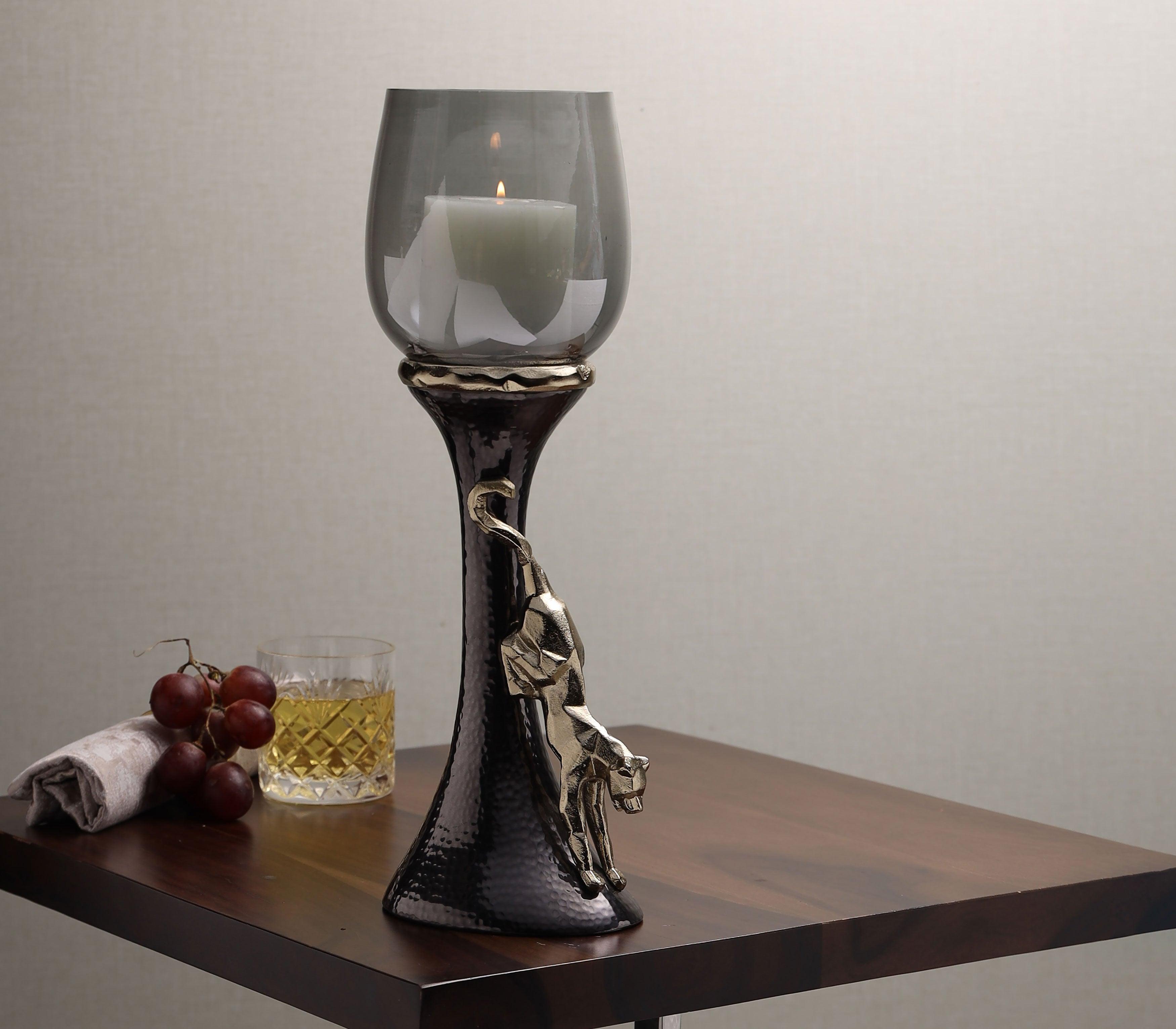 Panthera Pillar Candle Holder