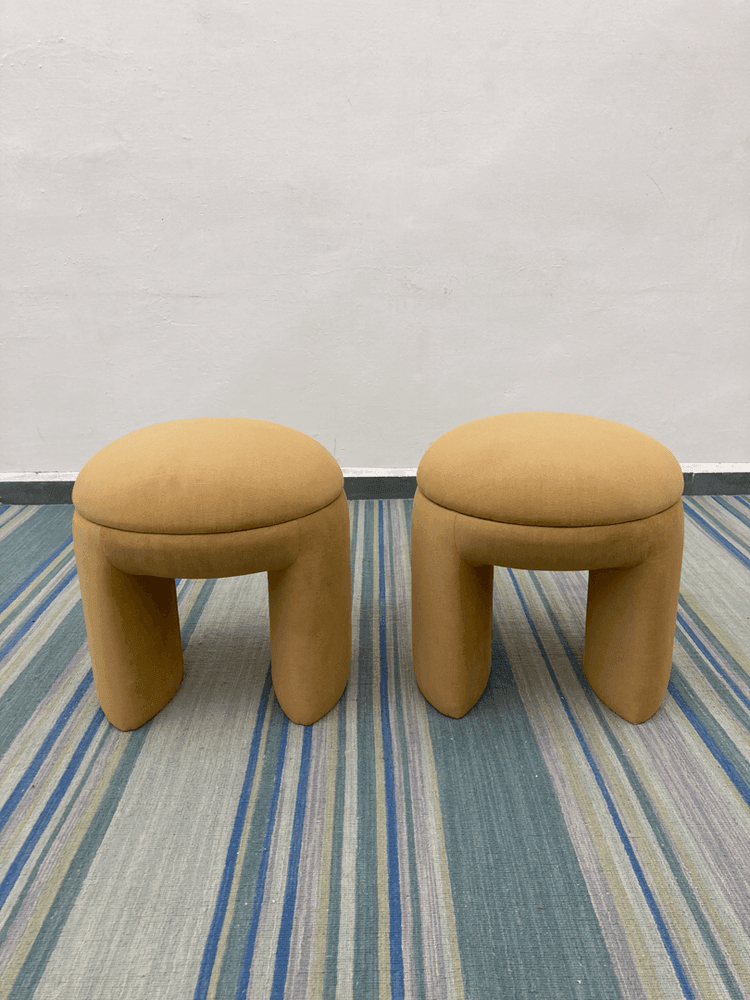 Aura Ottoman | Fabric Upholstery