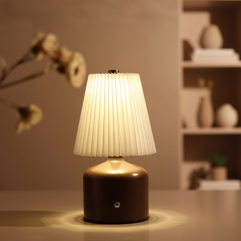 Dora Cordless Table Lamp for Living Room & Bedroom | Touch Sensor Portable Desk Lamp with USB Charging