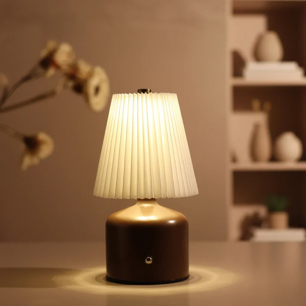 Dora Cordless Table Lamp for Living Room & Bedroom | Touch Sensor Portable Desk Lamp with USB Charging