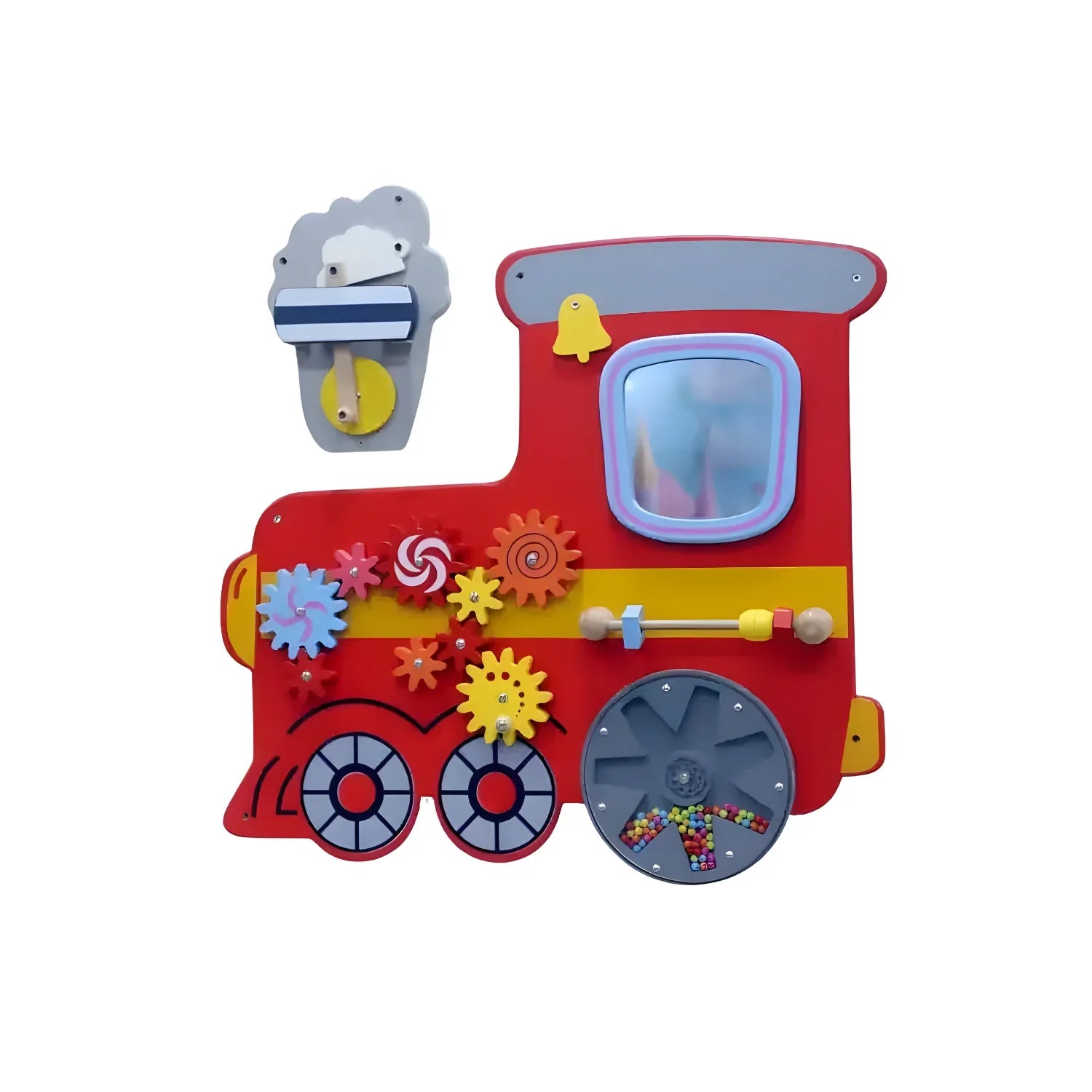 Elegant Creativity Wall Toy Train with Motor Skill Development (Set of 3)