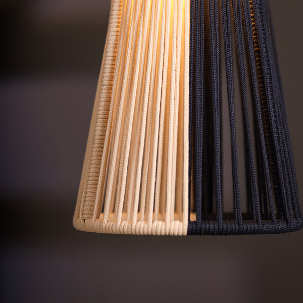 Nevy Whisper Persian Blue And Natural Pendent Lamp