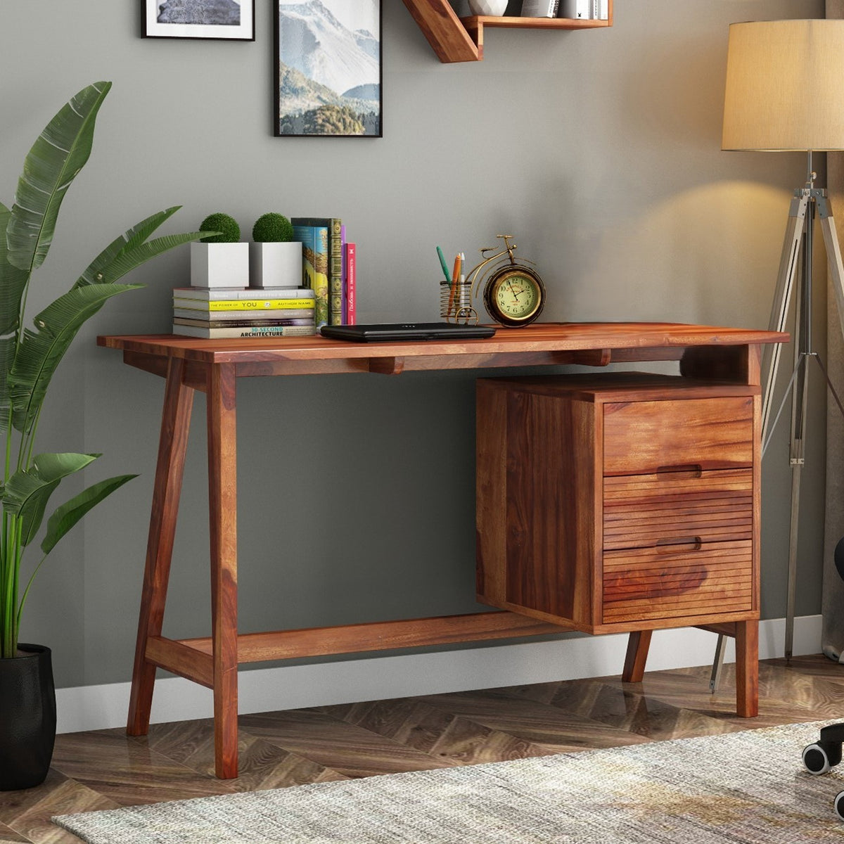 Neptune Desk | Sheesham Wood,