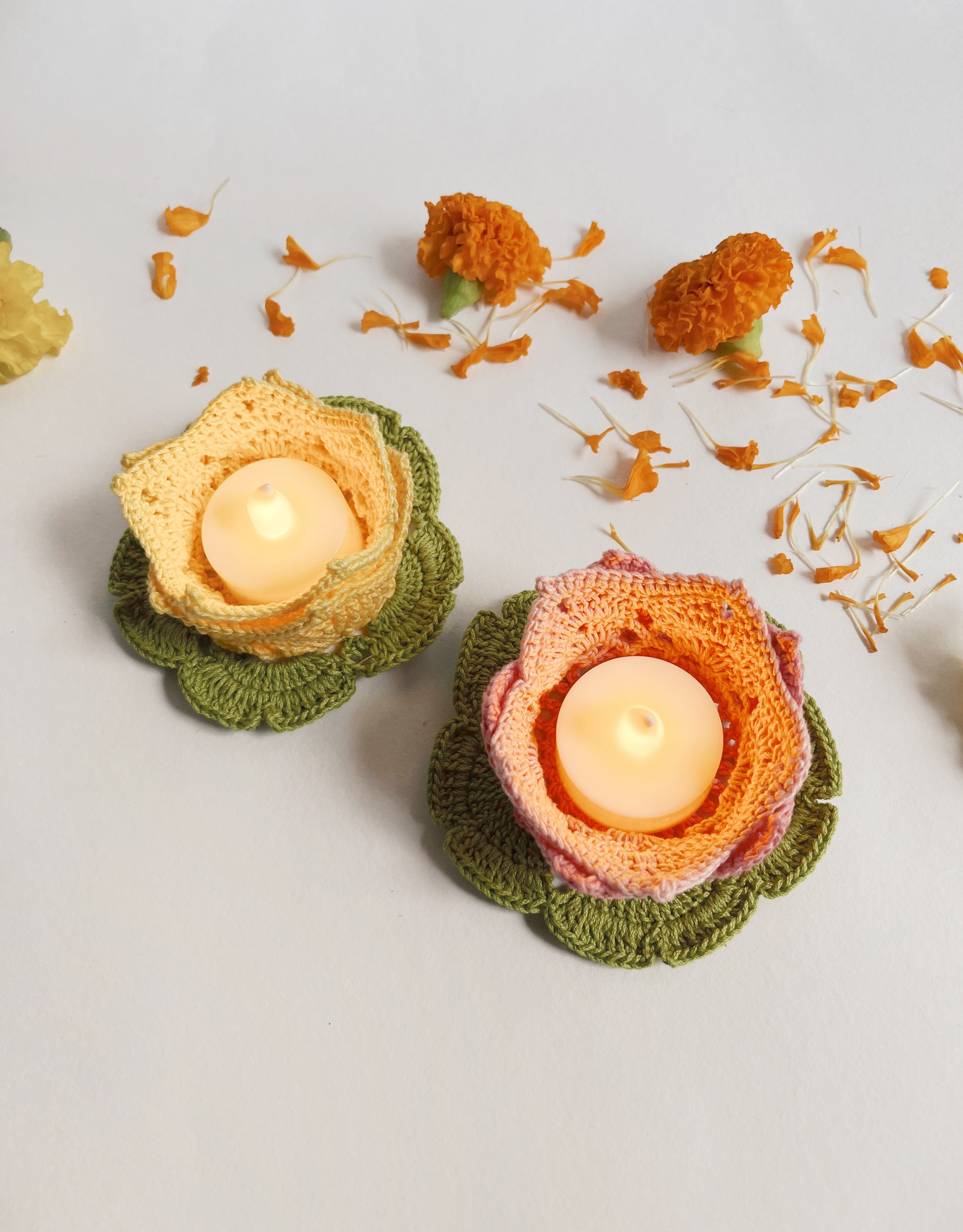 Crochet Tealight Holder