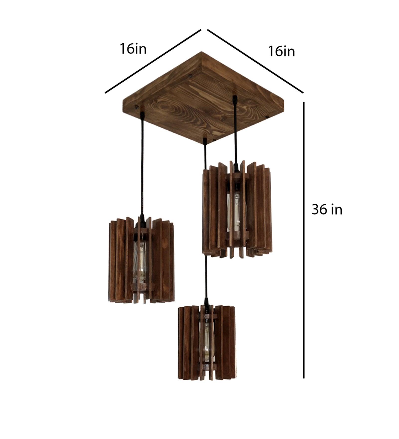 Ventus Brown Cluster Hanging Lamp
