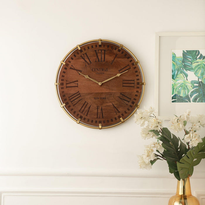 Timberland Wooden Round Wall Clock For Home & Gifting