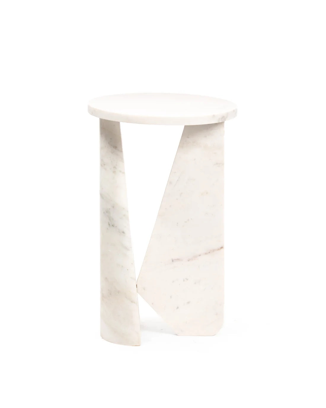 Nula - White Marble | Side Table