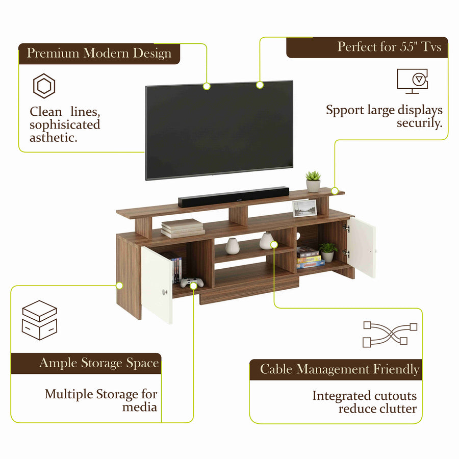TV Unit for 55 Inch TV with Storage - Kashvi