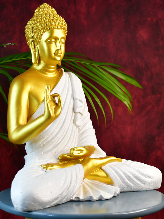 Resin Gold Buddha Decor