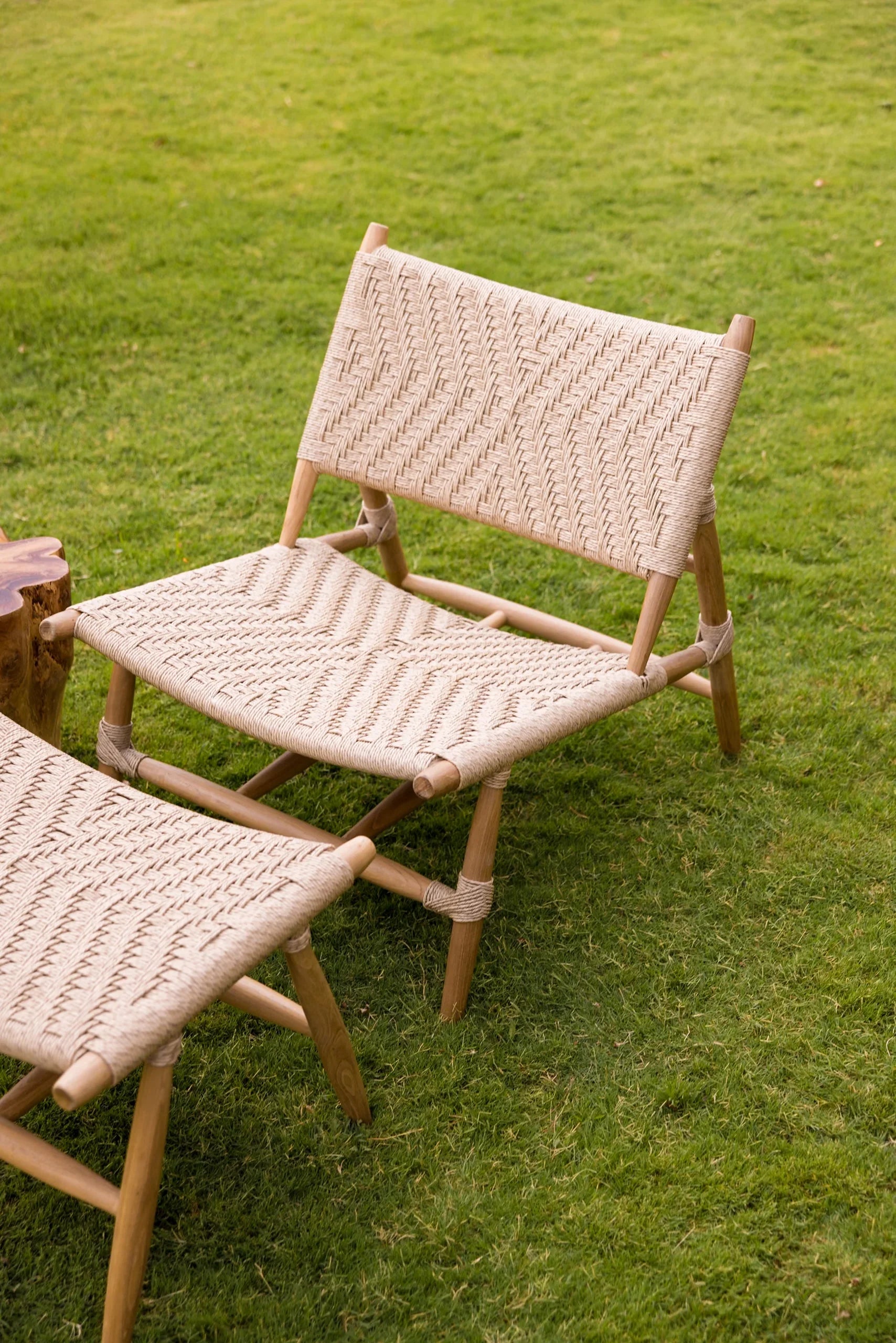 Martini Wooden Chair | Luxury Teakwood Lounge Chair for Living Room