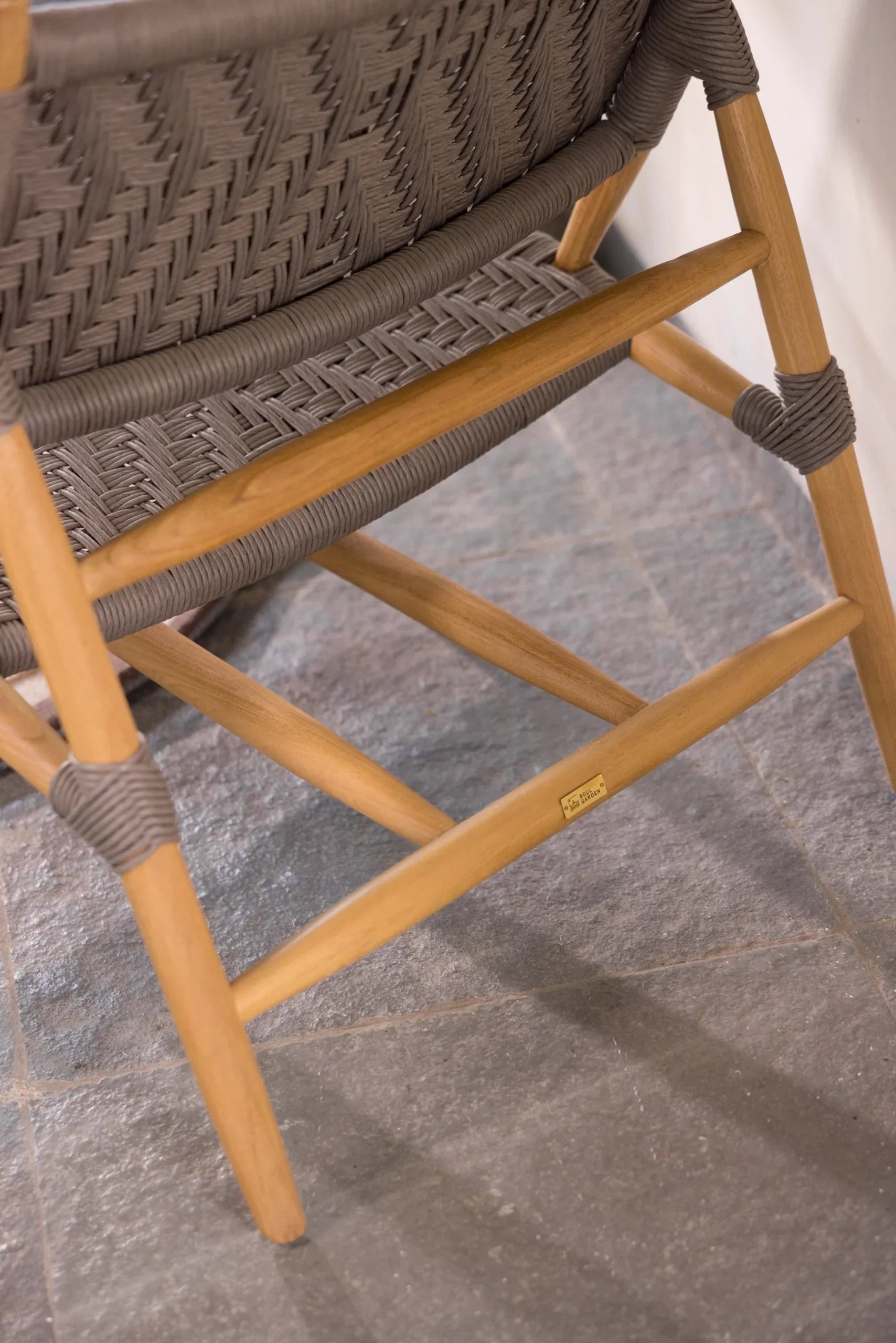 Martini Wooden Chair | Luxury Teakwood Lounge Chair for Living Room