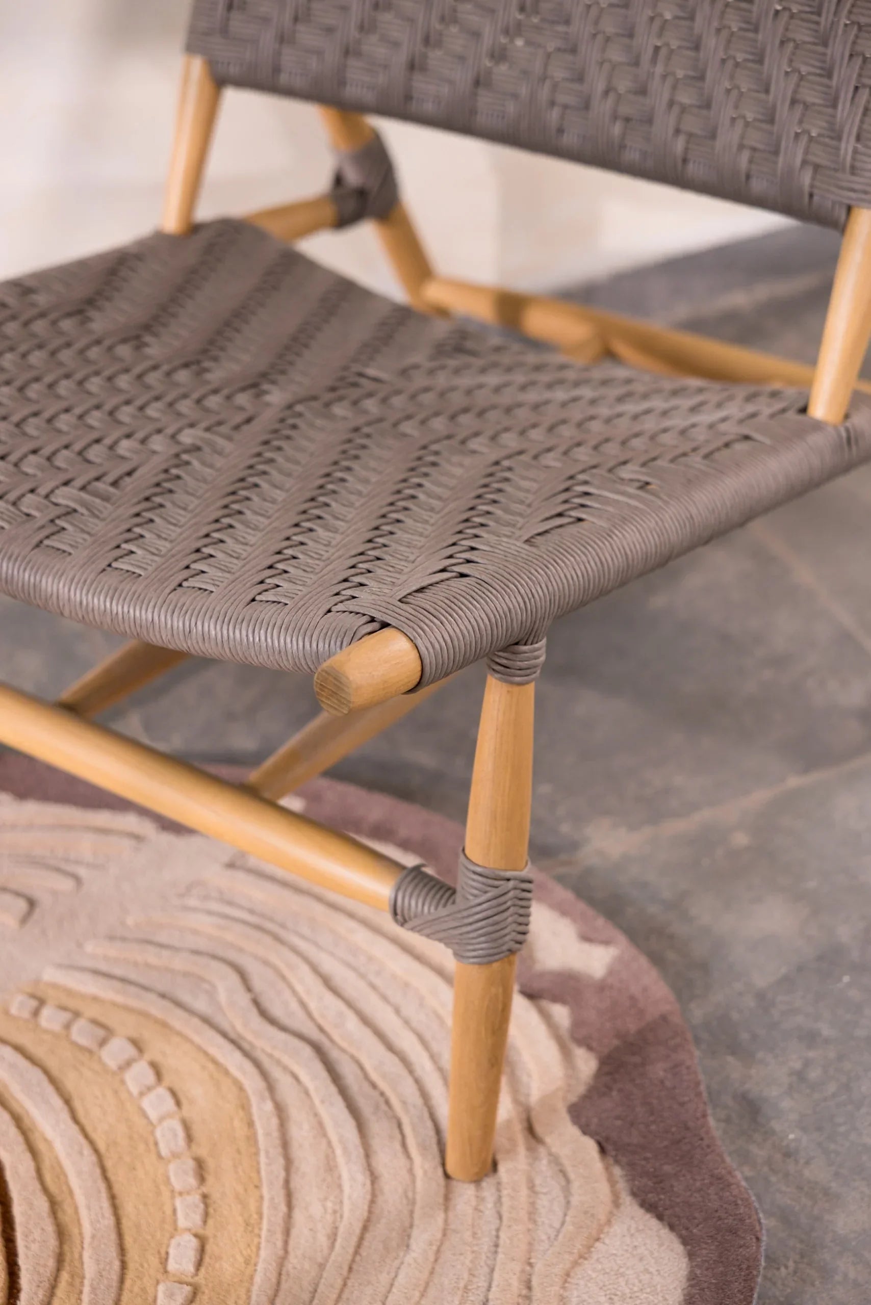 Martini Wooden Chair | Luxury Teakwood Lounge Chair for Living Room