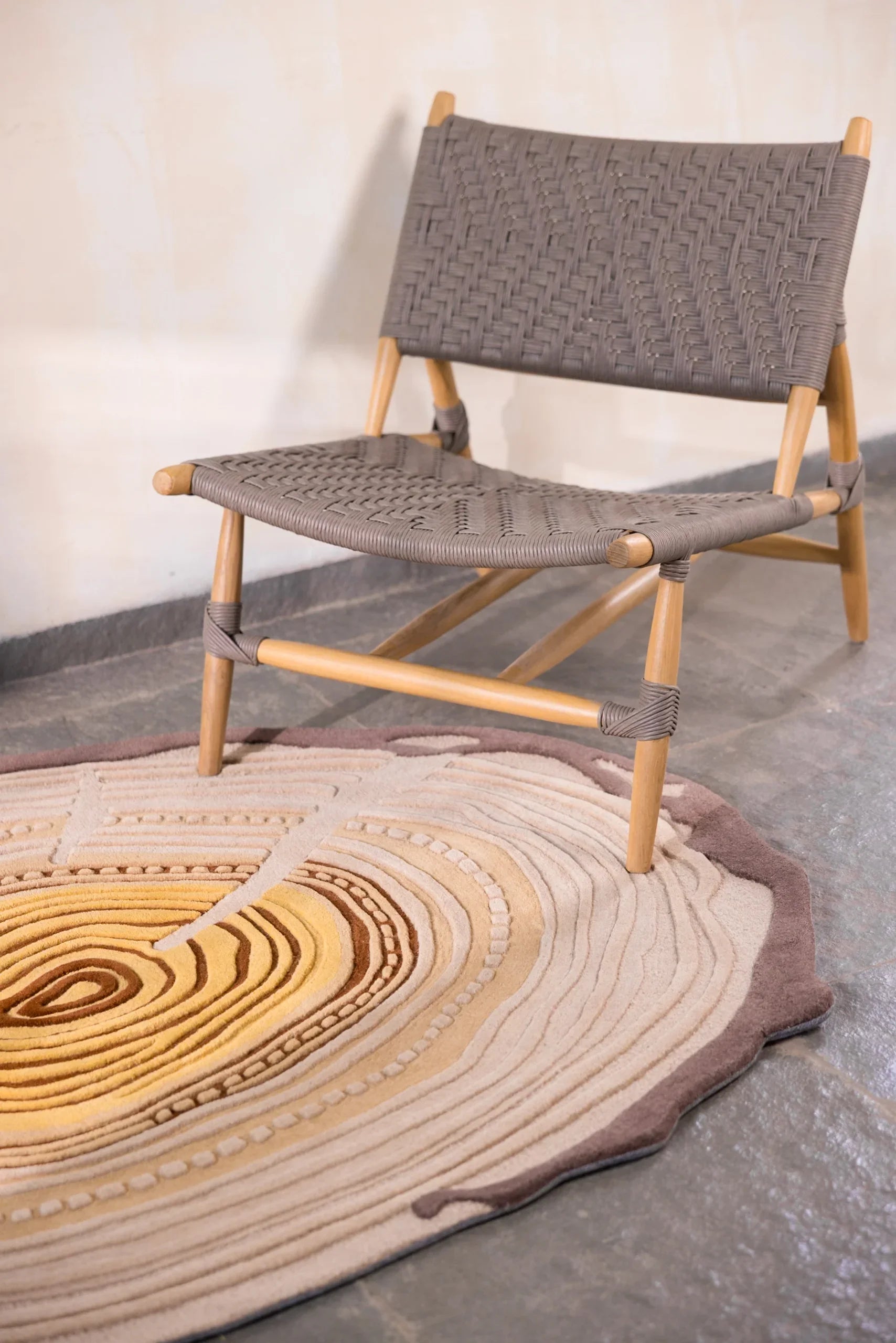 Martini Wooden Chair | Luxury Teakwood Lounge Chair for Living Room