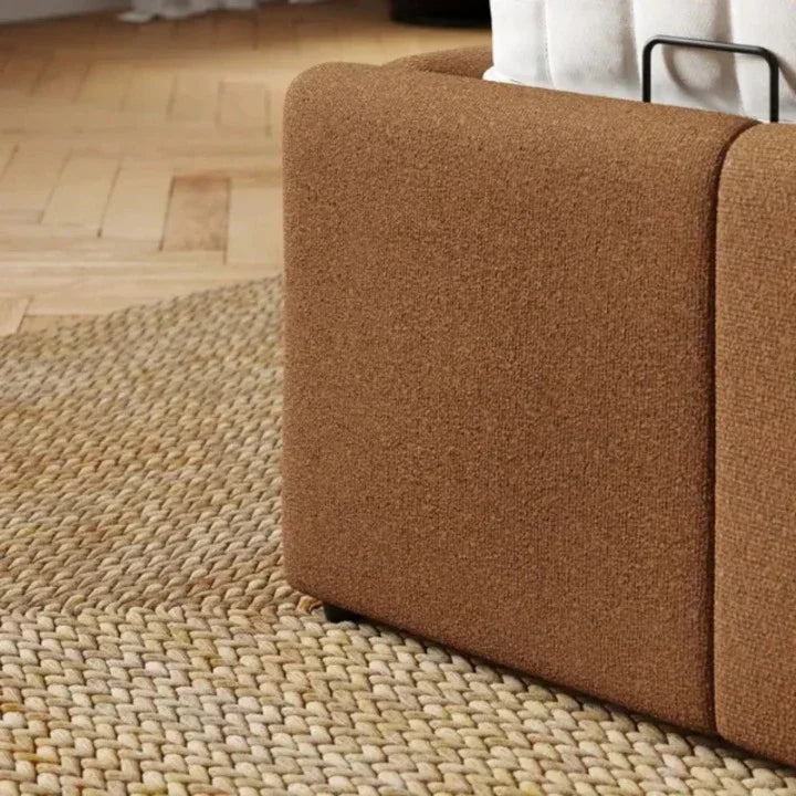 Copenhagen Cloud Bed with Plush Boucle Upholstery