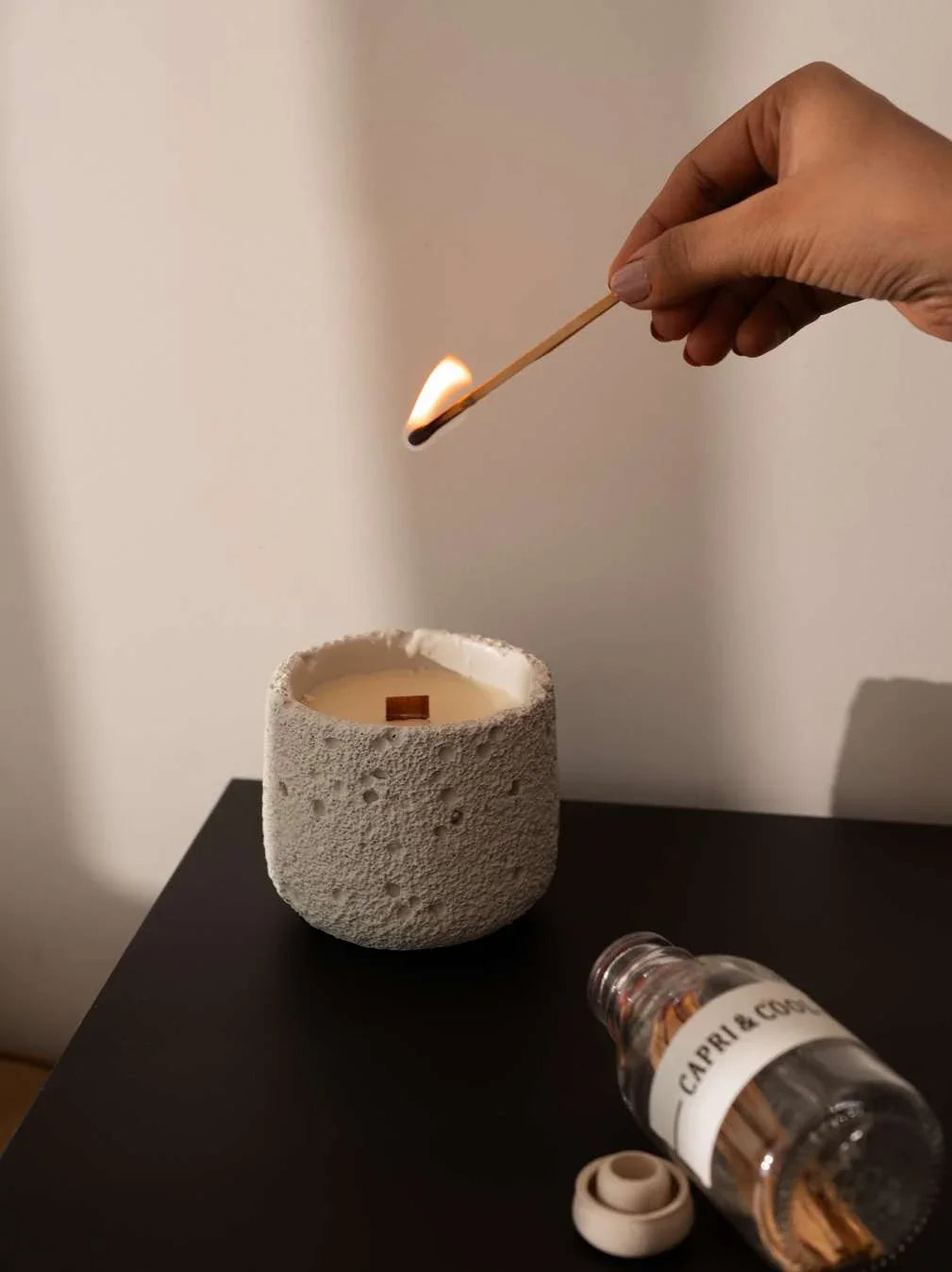 Capri Concrete Scented Candle