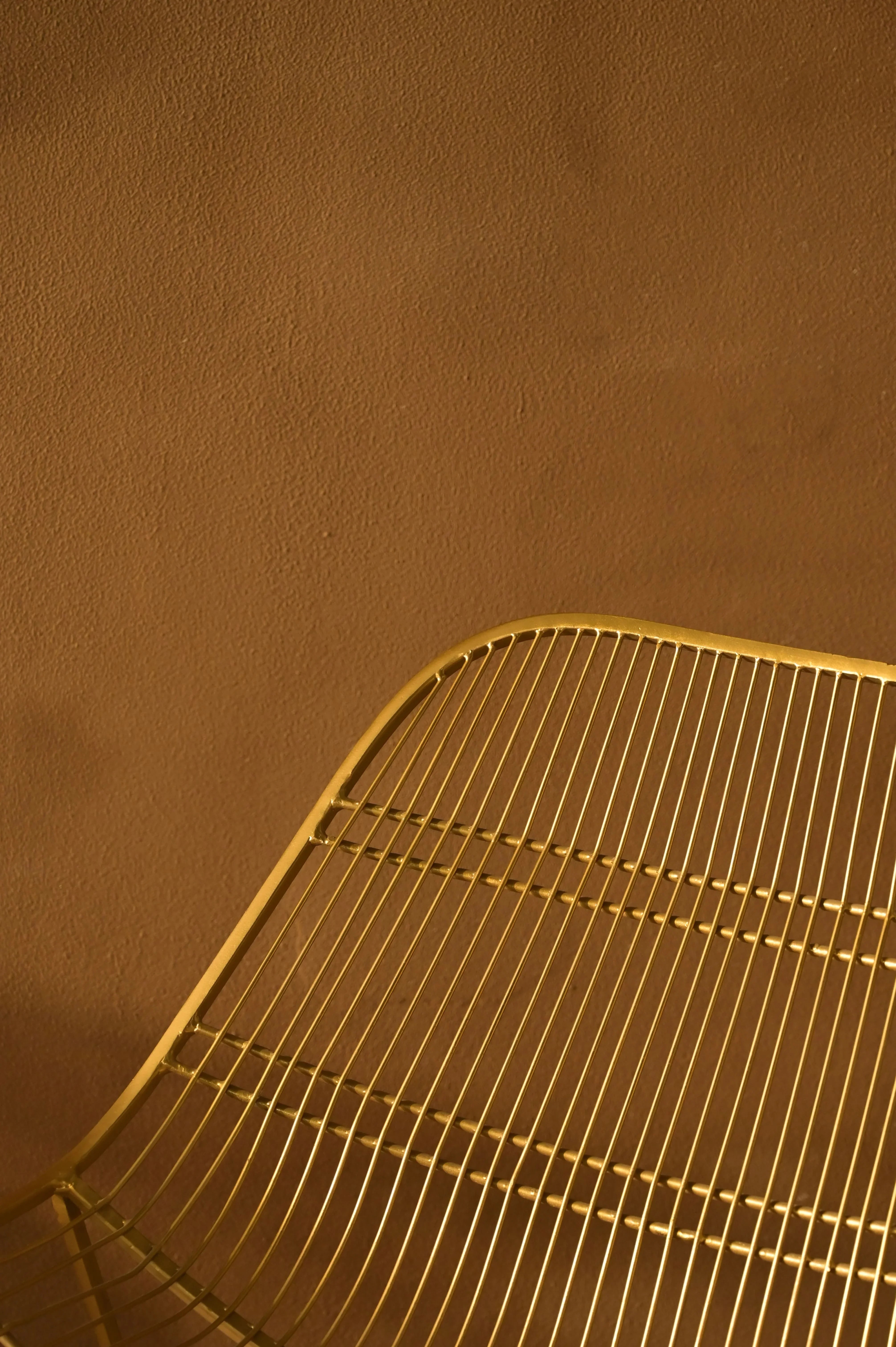 Lir Lounger Chair | Modern Gold Finish Lounge Chair for Living Room