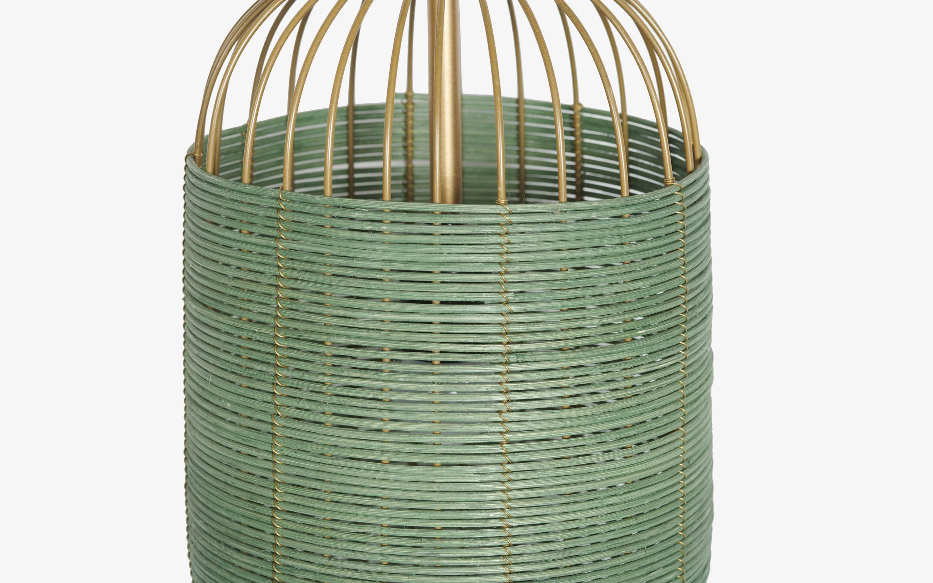 Henka Green Hanging Lamp Tall | Green Pendant Ceiling Lights