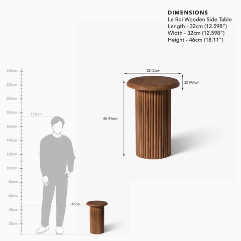 Le Roi Wooden Side Table