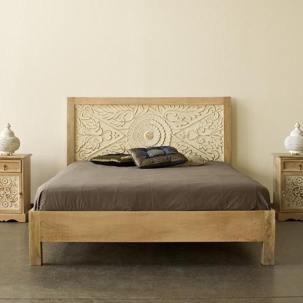 Novel Carved Wooden Bed