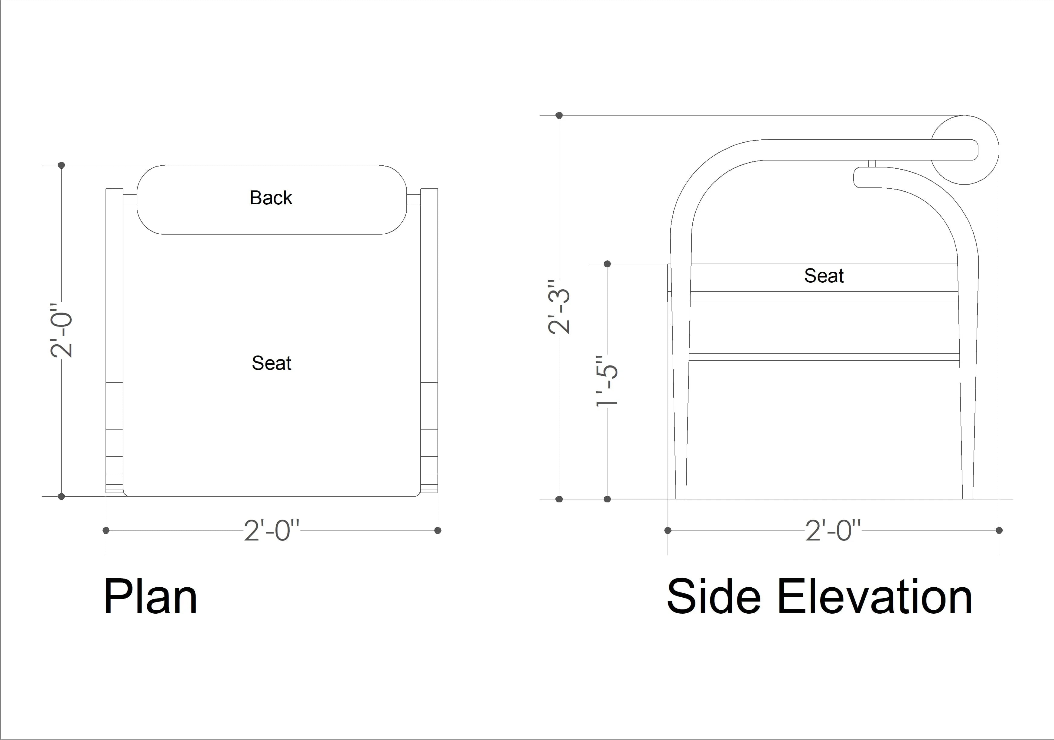 Turn Away Chair | Solid Wood