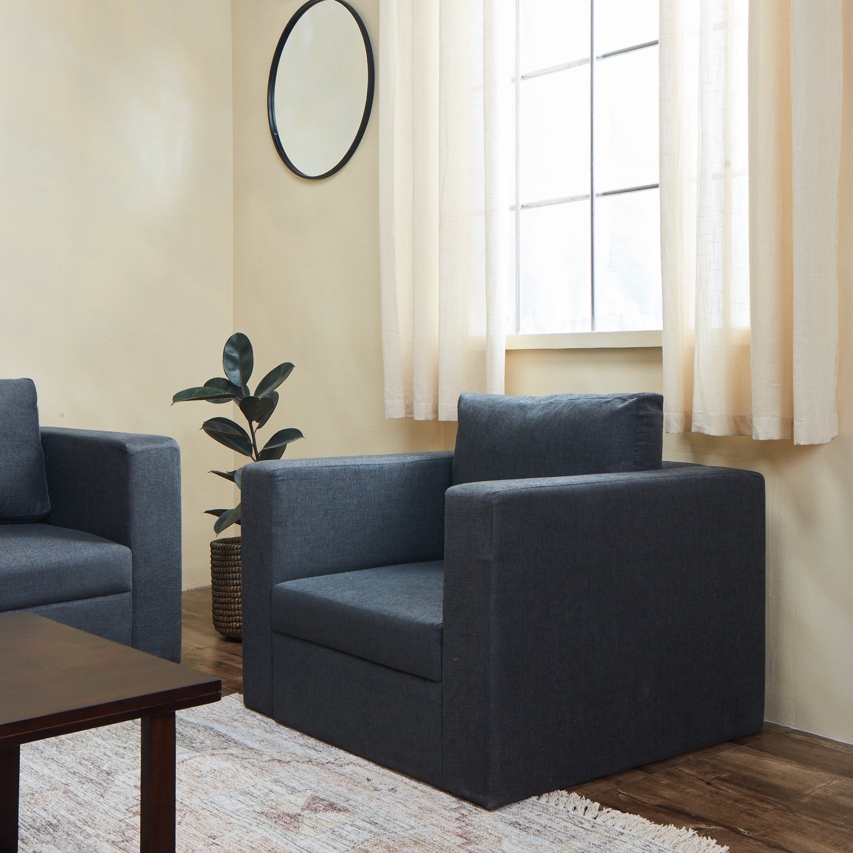 Agatti Fabric Sofa (Granite Grey)