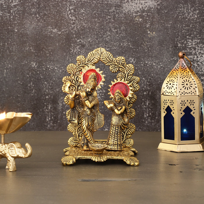 Lord Krishna Figurine in a Luxurious Red Velvet Box