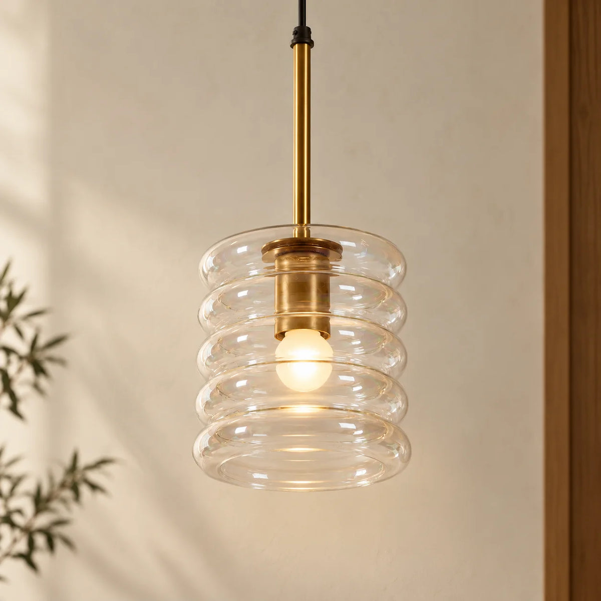 Unio Hanging Lamp | Mild Steel and Glass
