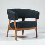 Judo Teak Wood & Fabric Upholstery Chair
