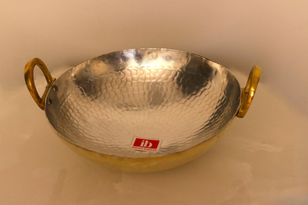 Traditional Peetal kadai For Cooking | Brass Wok For Home & Restaurant