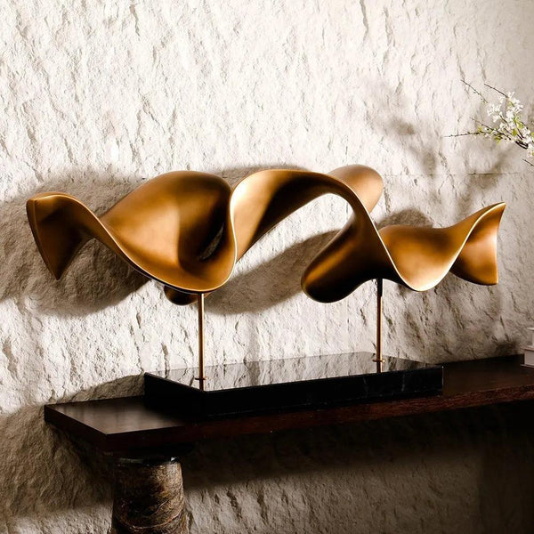 Horizontal Abstract Decor Sculpture