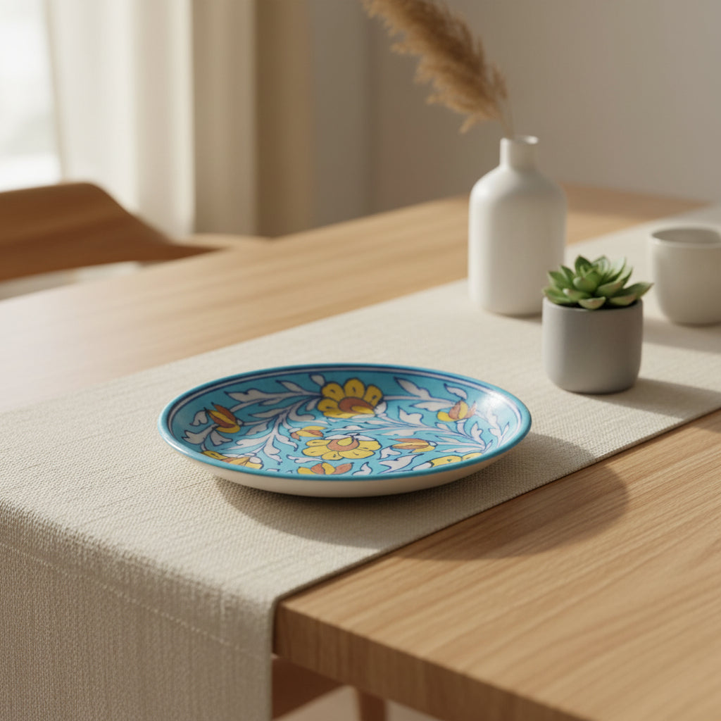 Blue Pottery Plate