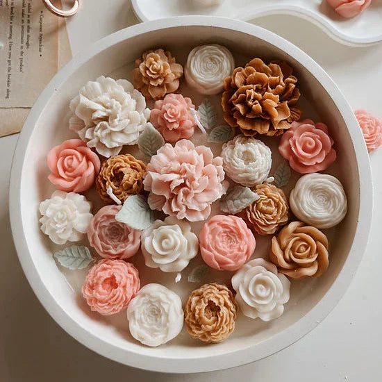 Gul Noor Candle | Concrete,soy wax