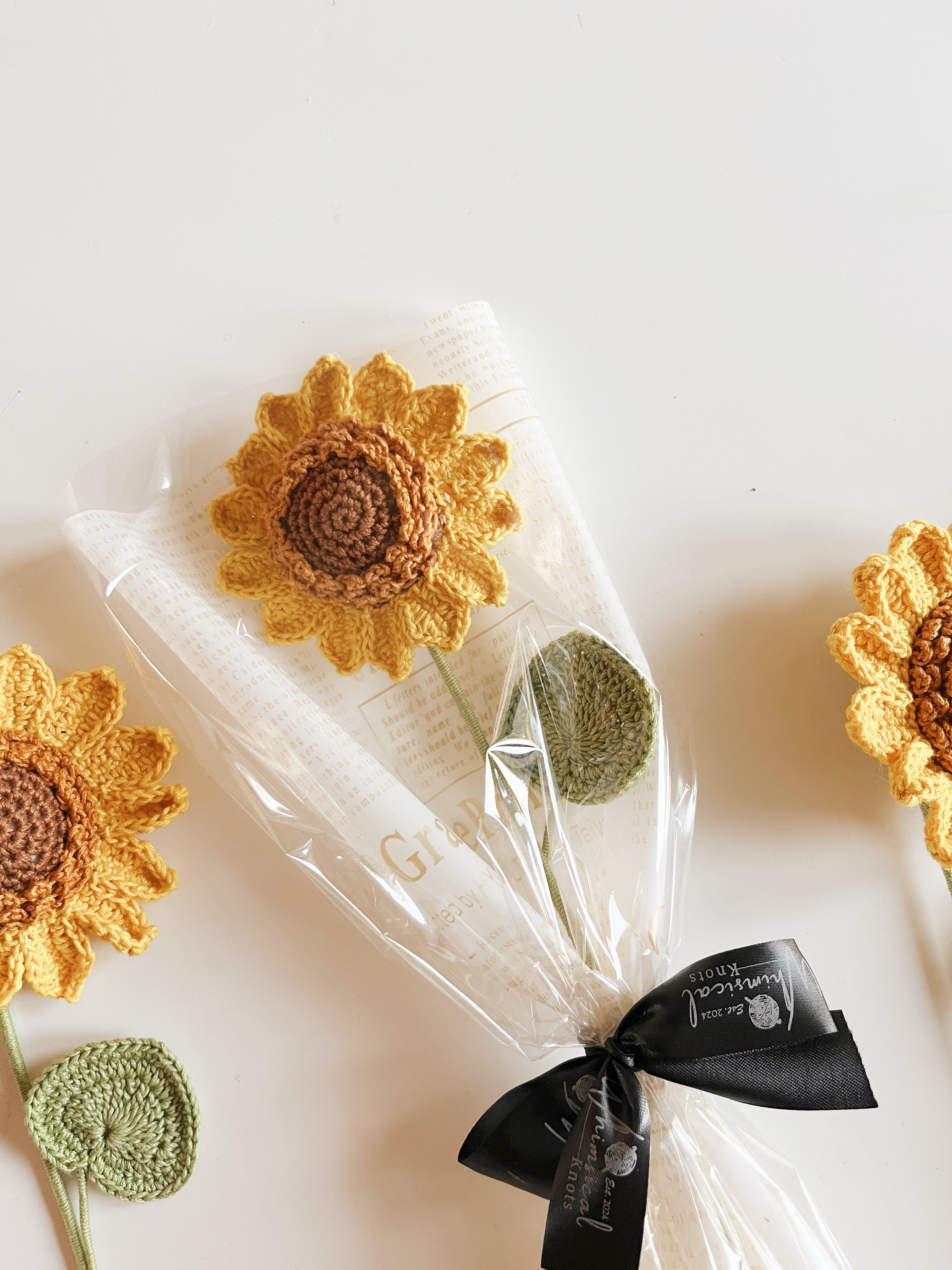 Crochet Mini Sunflower - Mustard