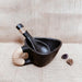 Buy Cups & Mugs - Longpi Black Pottery Soup Mug With Spoon by Terracotta By Sachii on IKIRU online store