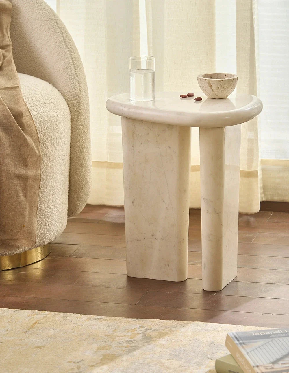 Pixie - White Marble | Side Table