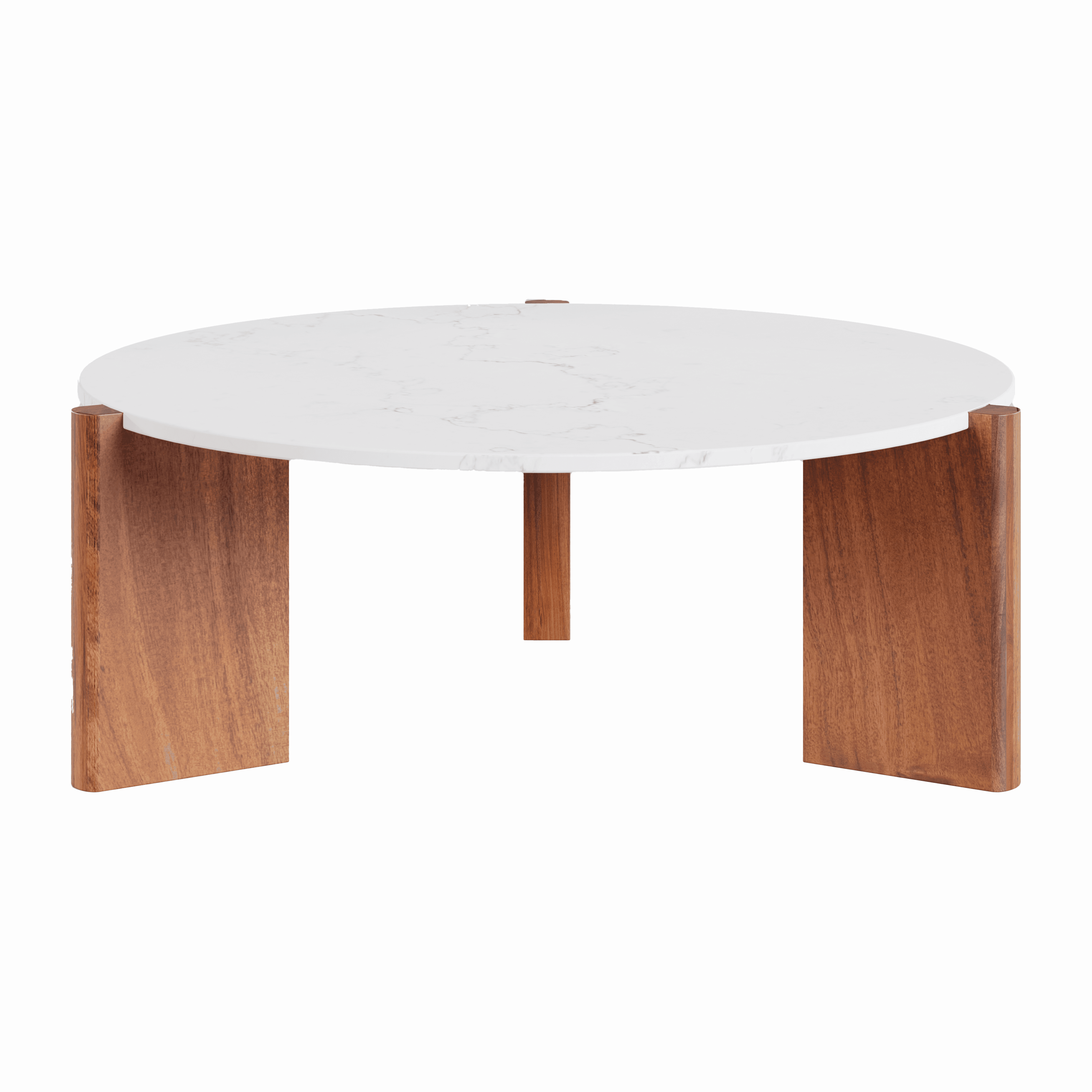 Tri Center Coffee Table | Minimalist & Stylish Acacia Wood Coffee Table for Living Room