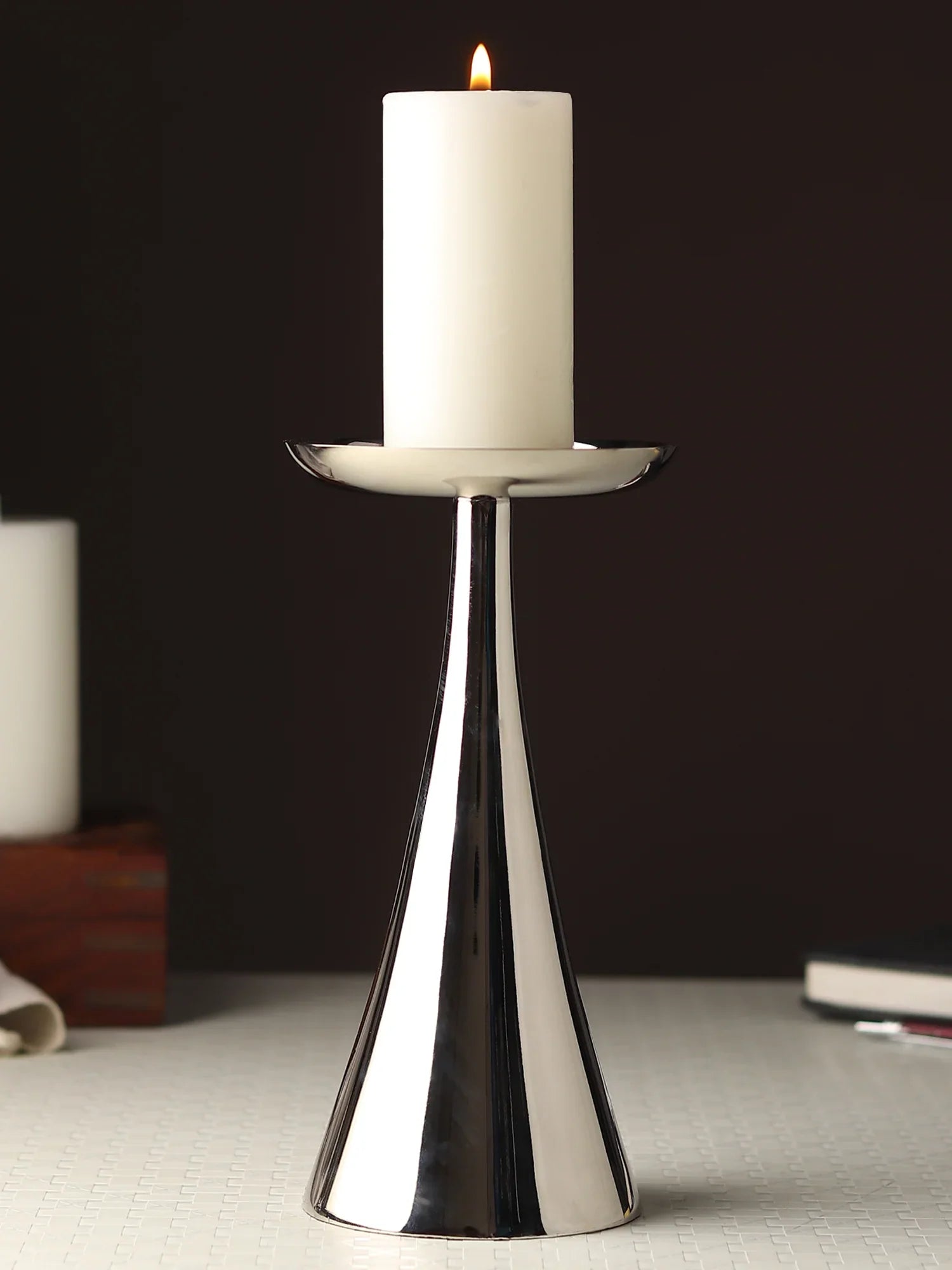 Aureus Tall Pillar Candle Stand