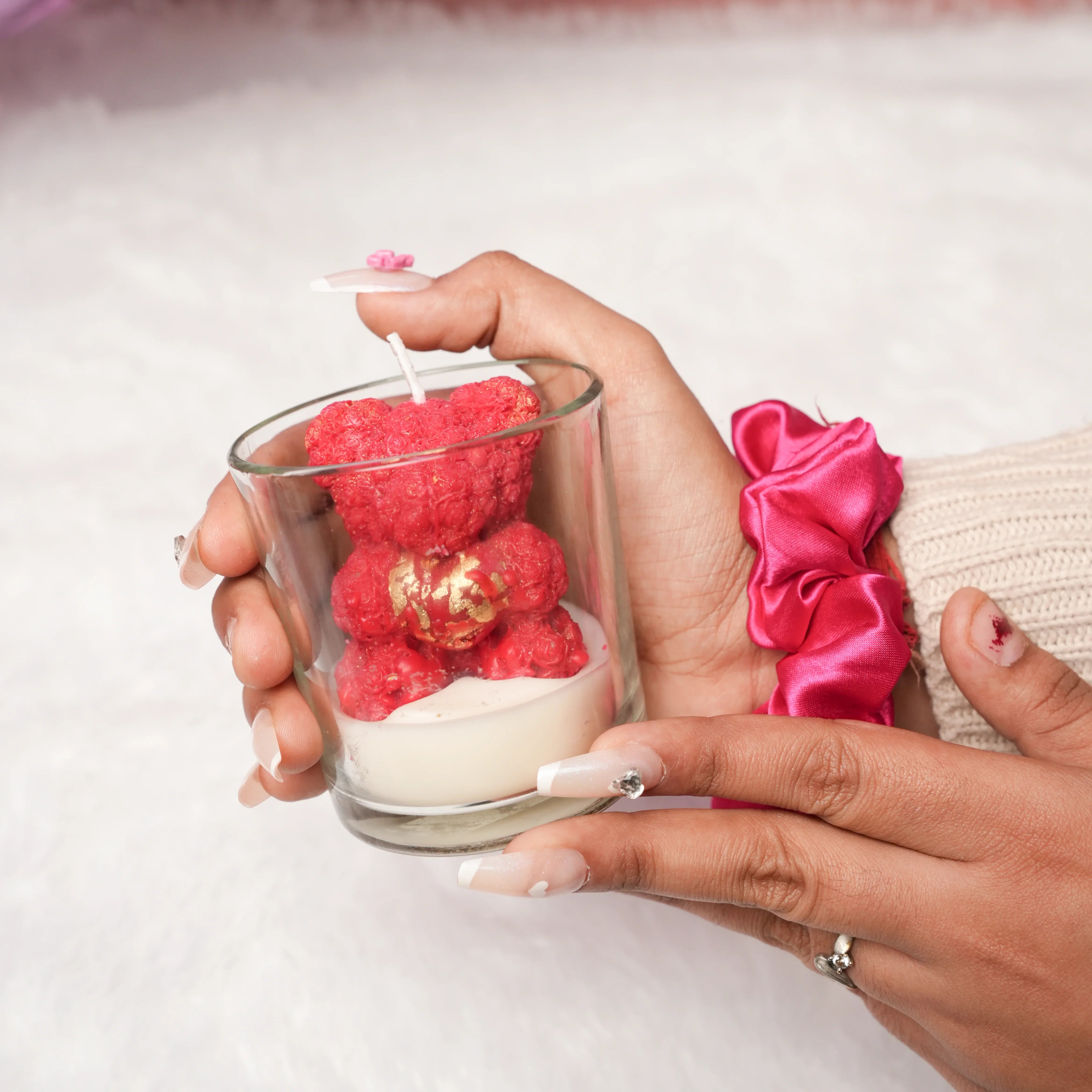 LoveBug Teddy Candle