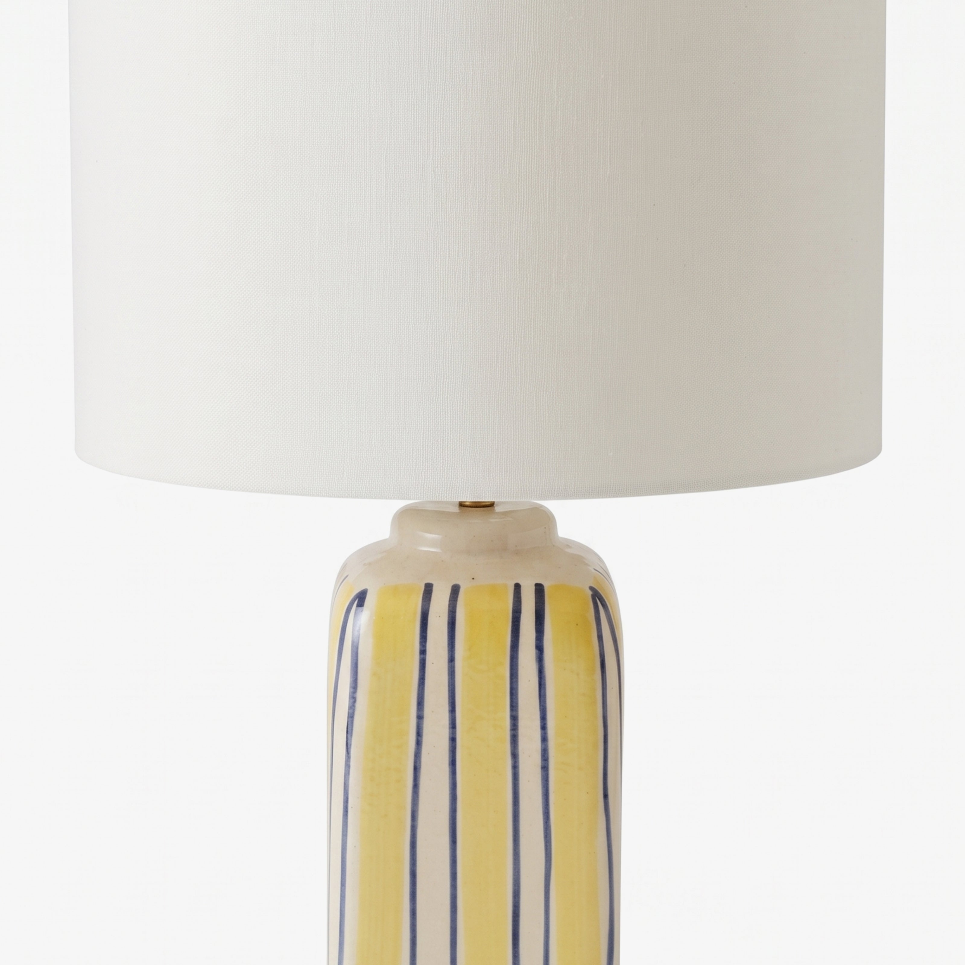 Ravello Table Lamp | Ceramic Bedside Table Lamp with Cotton Fabric Shade