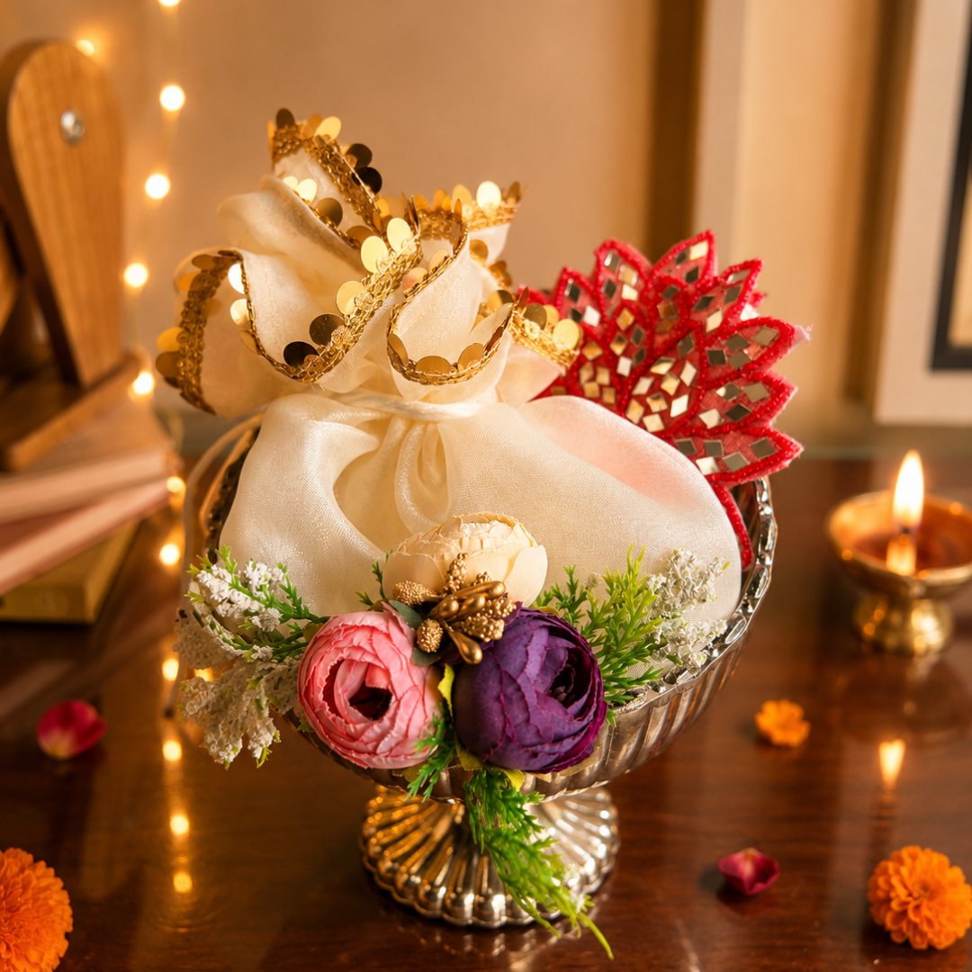 Silver Shagun Urli Diwali Gift Hamper