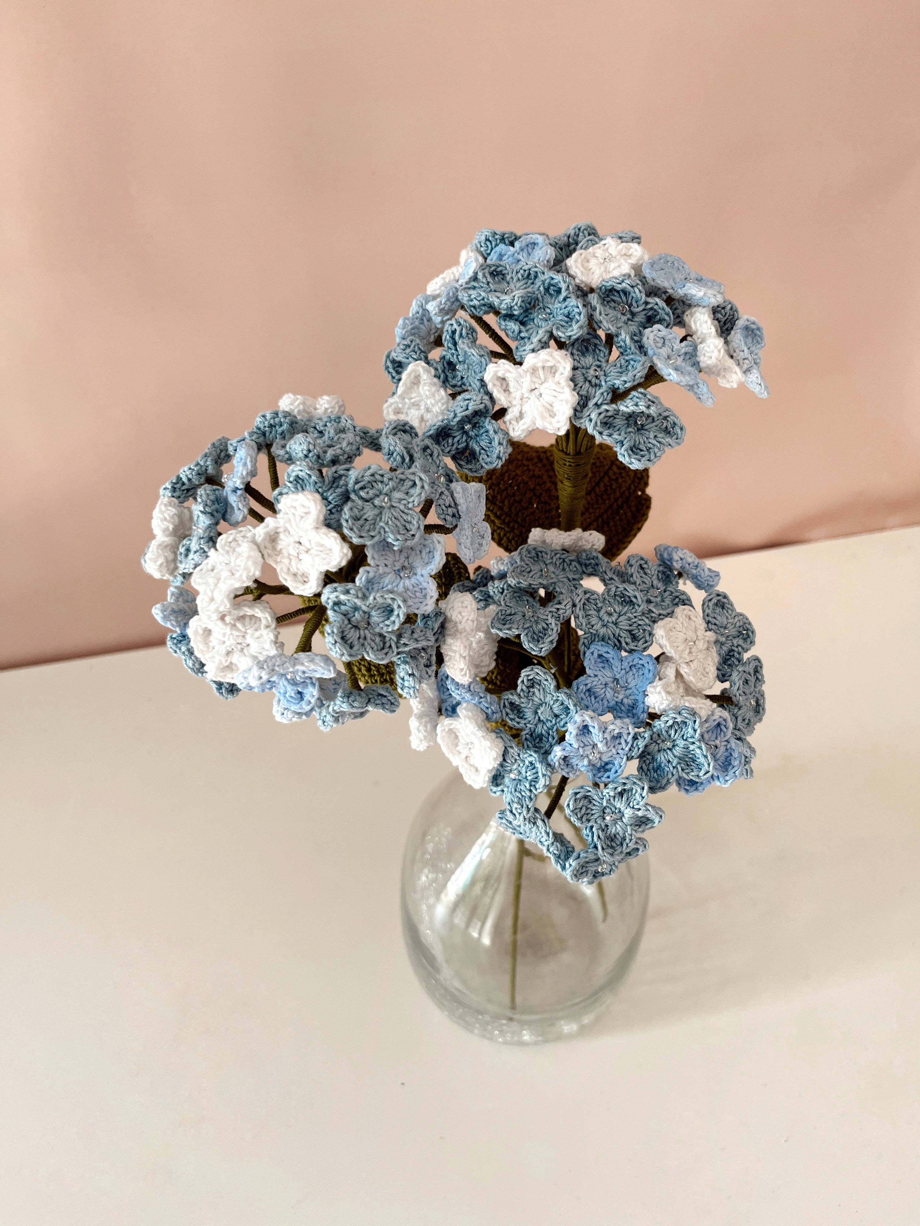 Crochet Hydrangea Flower Without Wrap