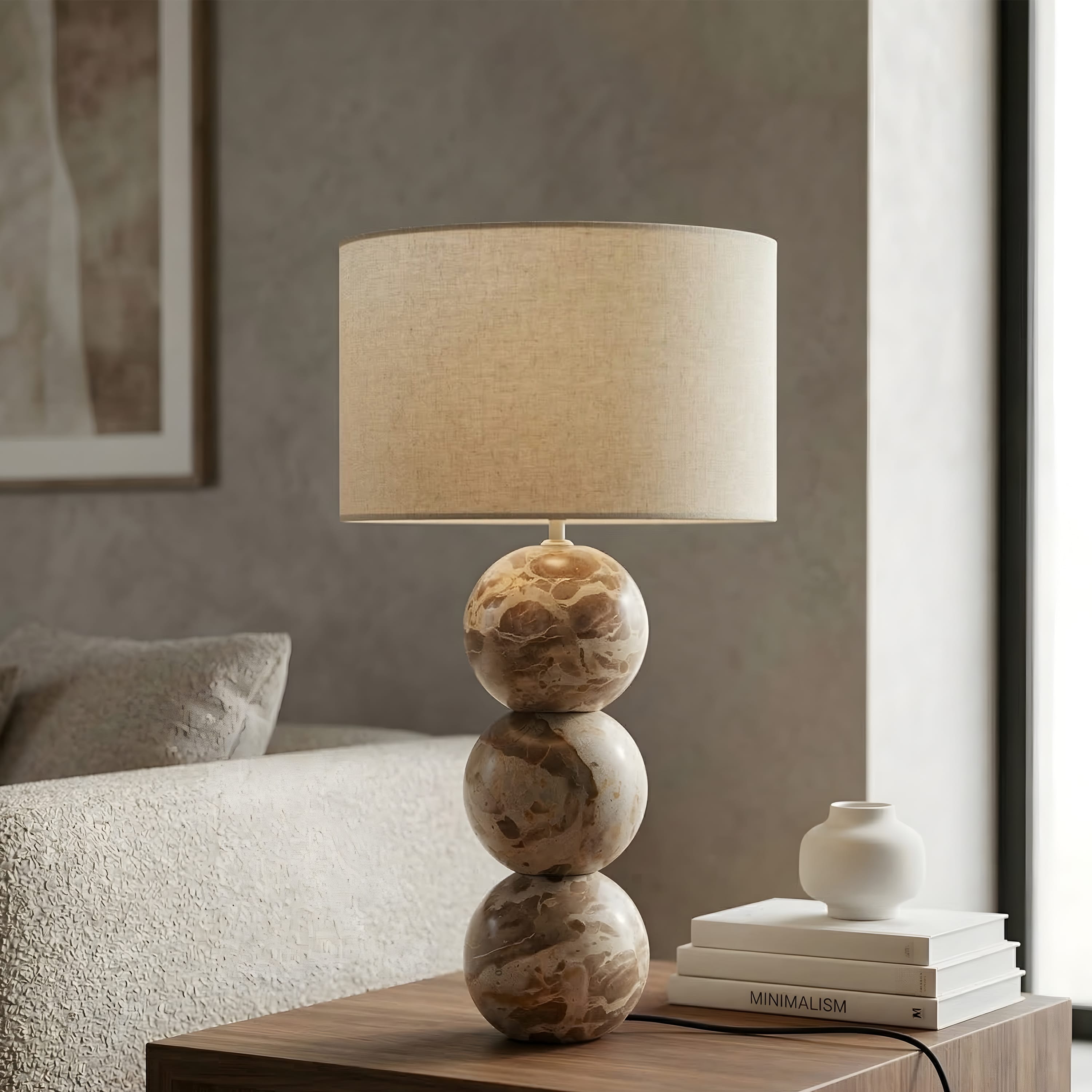 Soren Panther Designer Marble Table Lamp | Premium Sculptural Marble Lamp for Modern Interiors