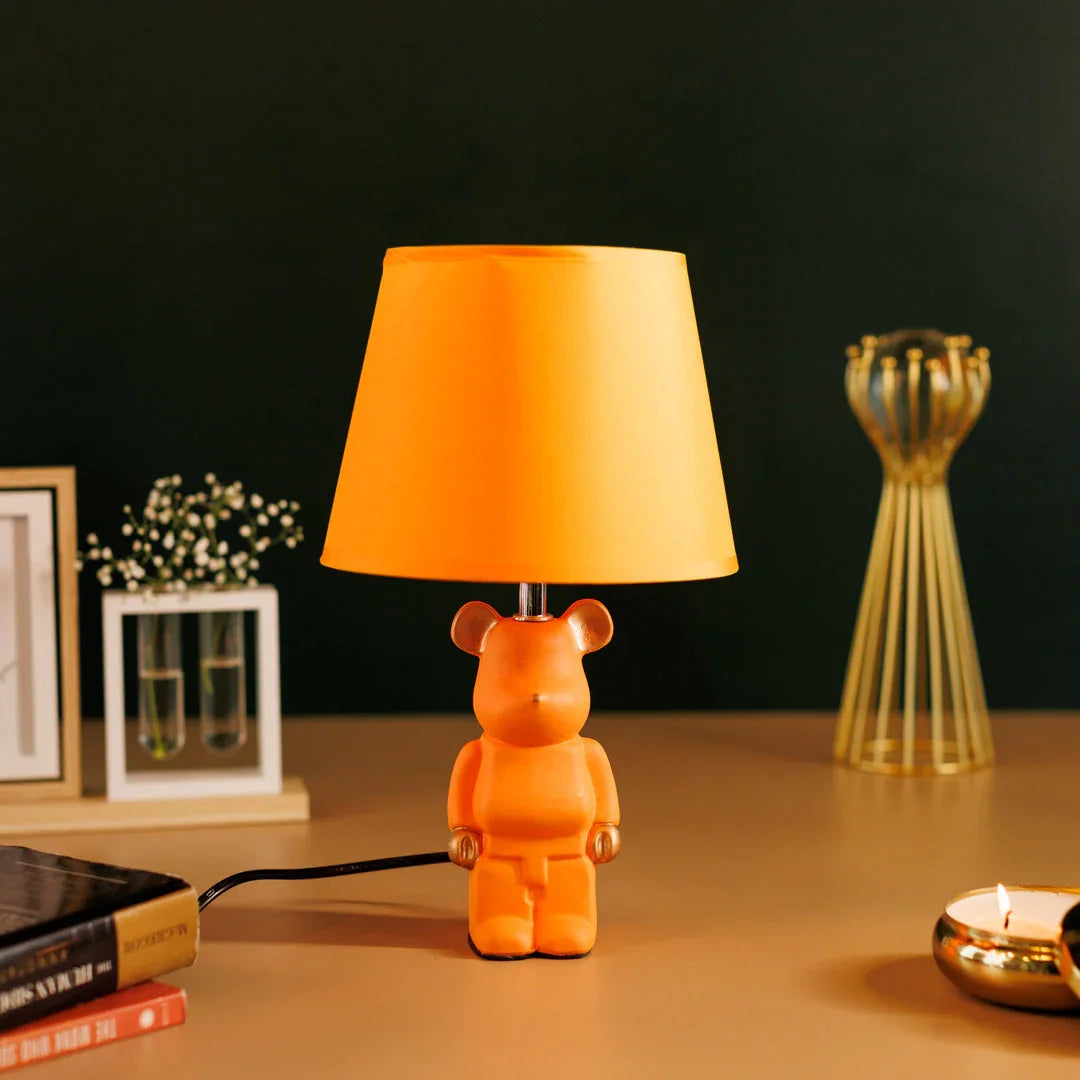 Table Light Bear Bedside Lamp Resin Crafts Cartoon