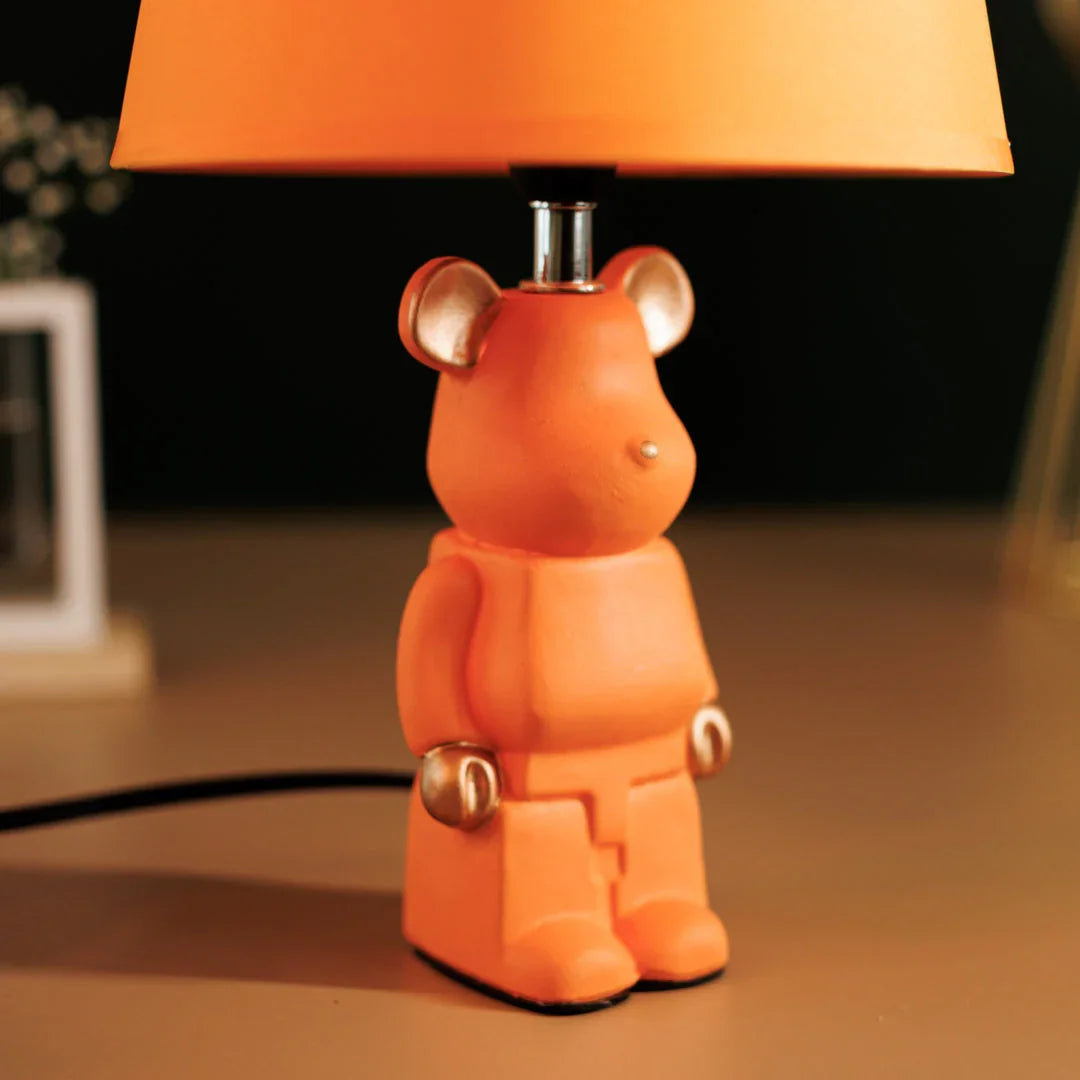 Table Light Bear Bedside Lamp Resin Crafts Cartoon