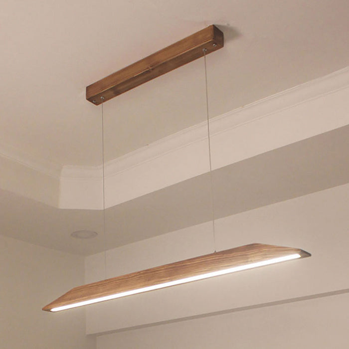 Venus Brown Wooden LED Hanging Lamp