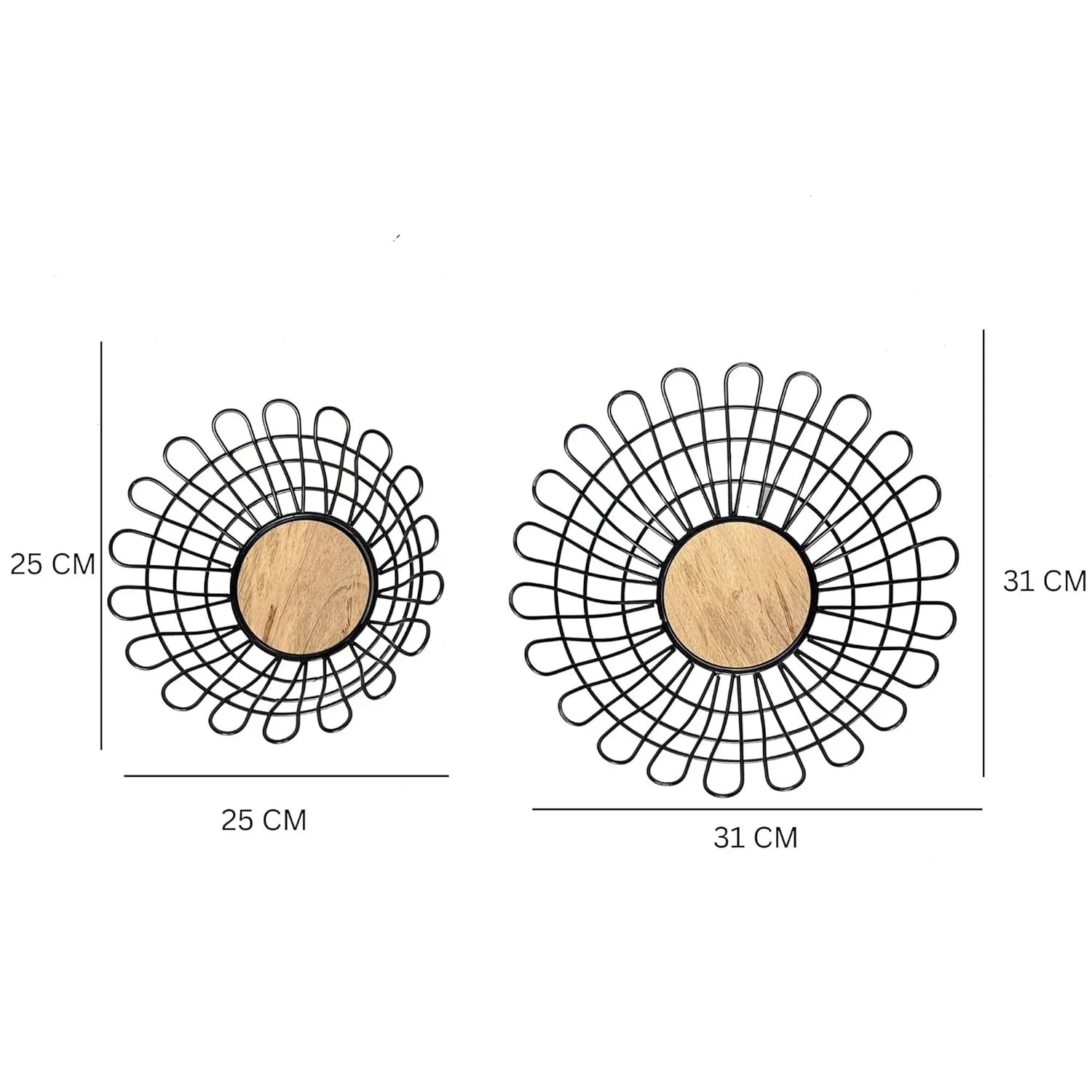 Wood & Wire Fruit Basket